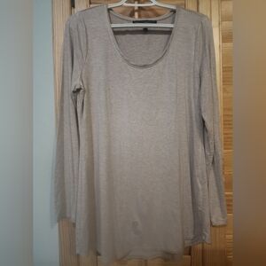 White House Black Market Long Sleeve Beige Top